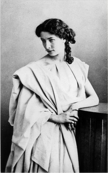 Sarah Bernhardt by
Felix Nadar, 1860